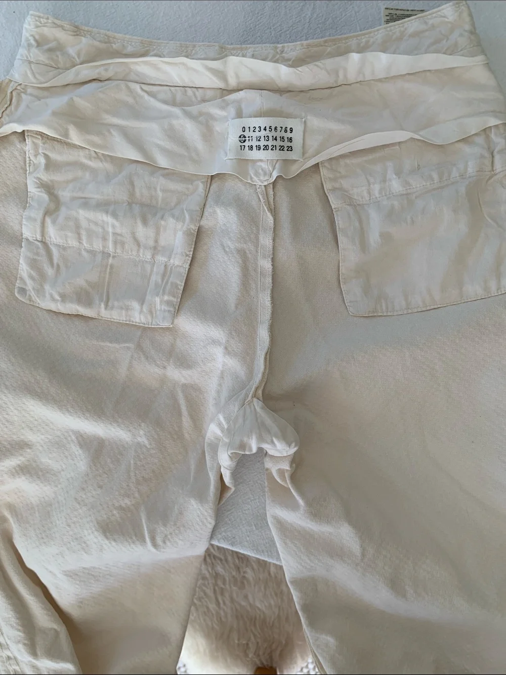 Maison Martin Margiela Off-White Cotton Chinos